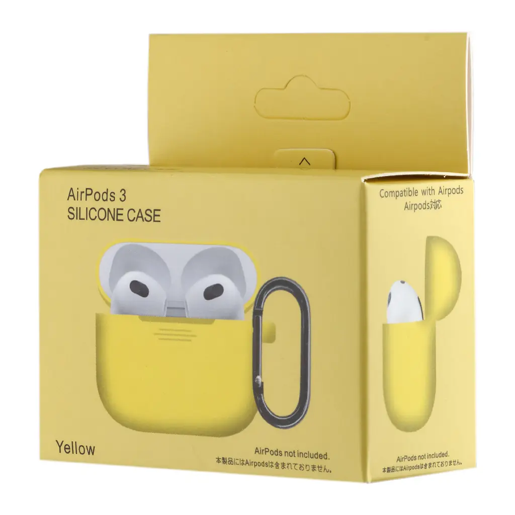 Чохол Silicone Case 1,2mm for AirPods 3 Yellow - фото 2