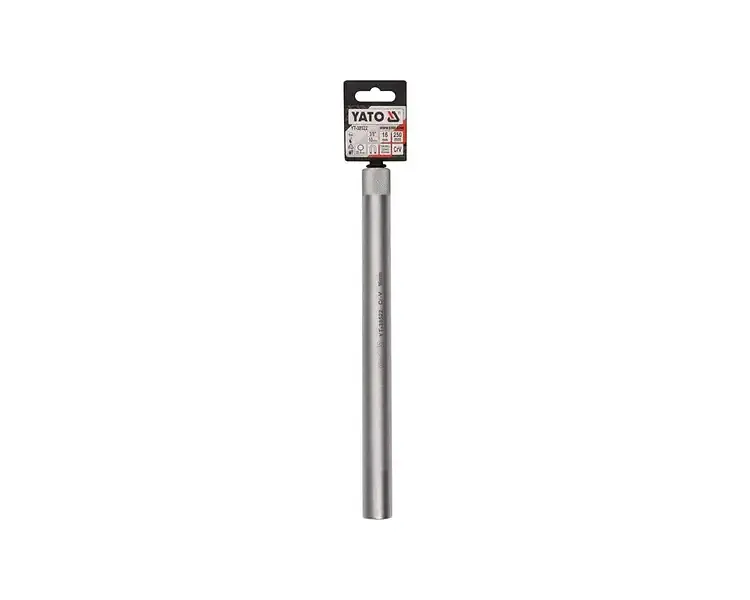 Головка торцевая 12-гранная к свечам двигателей Yato квадрат 3/8" M16 L= 250 мм Cr-V (YT-38522) - фото 4