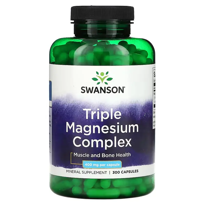 Комплекс Магнію Triple Magnesium complex 400мг - 300 капсул