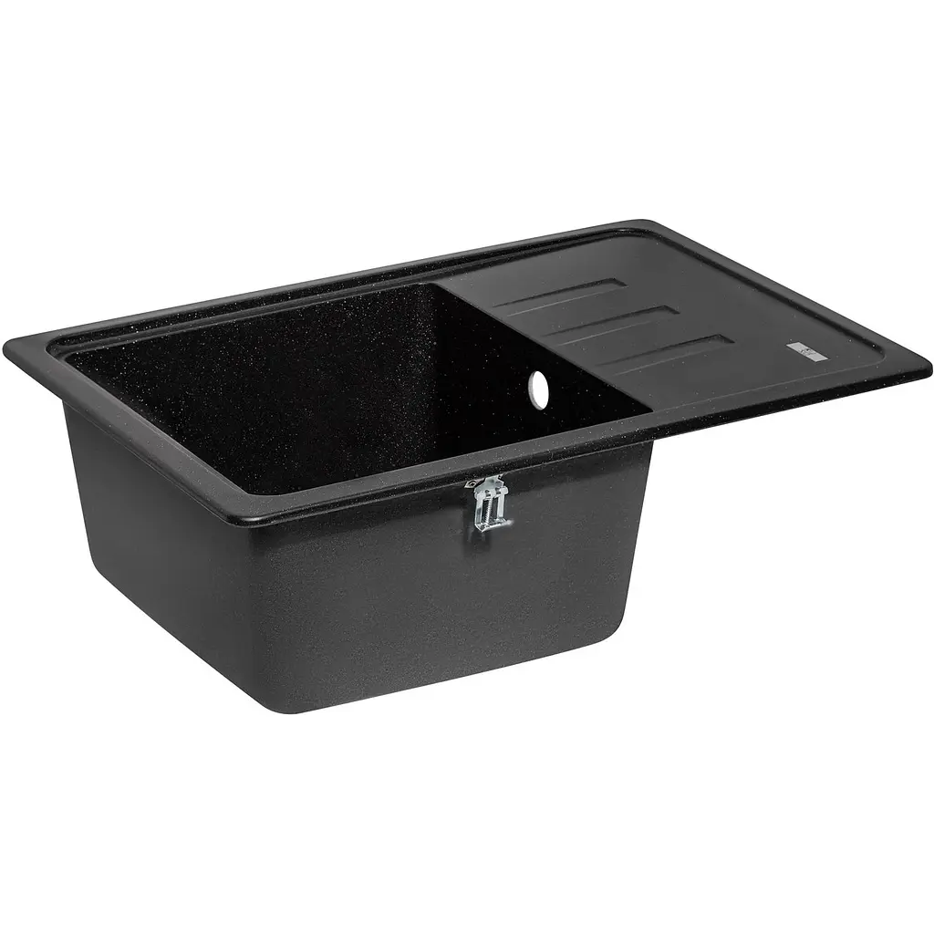 Кухонна мийка Lidz 620x435/200 BLM-14 чорний металік (LIDZBLM14620435200) - фото 2