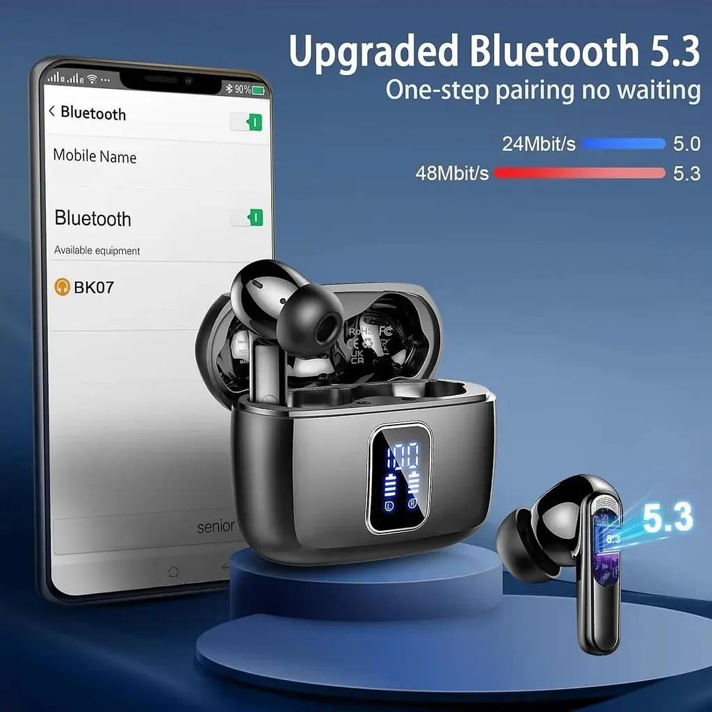 Бездротові навушники Bluetooth 5.3 - фото 4