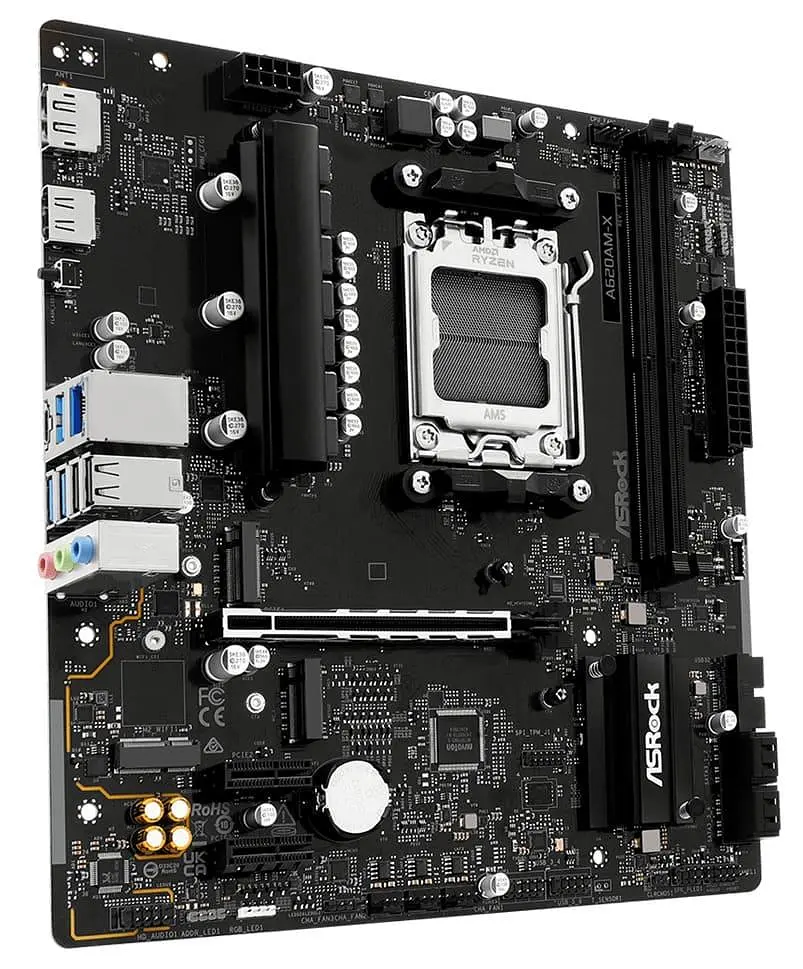 Материнська плата AsRock A620AM-X (A620AM-X) (Socket AM5, AMD A620A, Micro-ATX) - фото 2