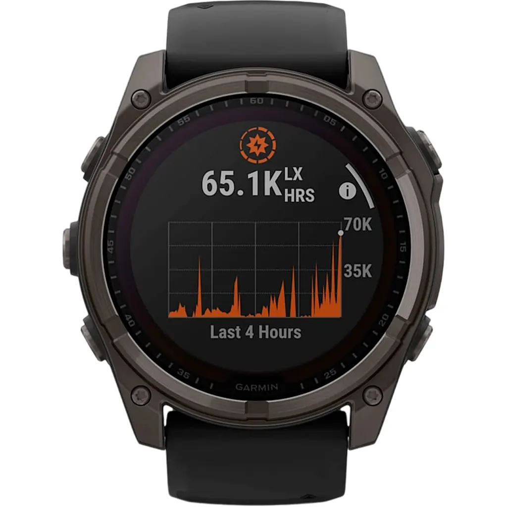 Смарт-часы Garmin Fenix 8 Solar Sapphire 51mm Carbon Gray DLC Titanium with Black/Pebble Gray Silicone Band (010-02907-10/11/70) [115055] - фото 2