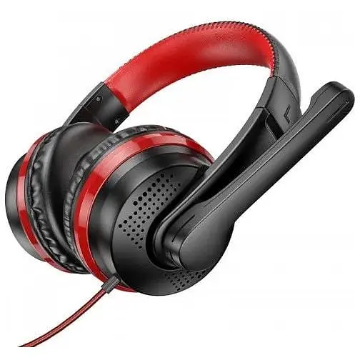 Навушники ігрові повнорозмірні Hoco W103 gaming Magic tour gaming headphones чорно червоні 6931474741622 - фото 2