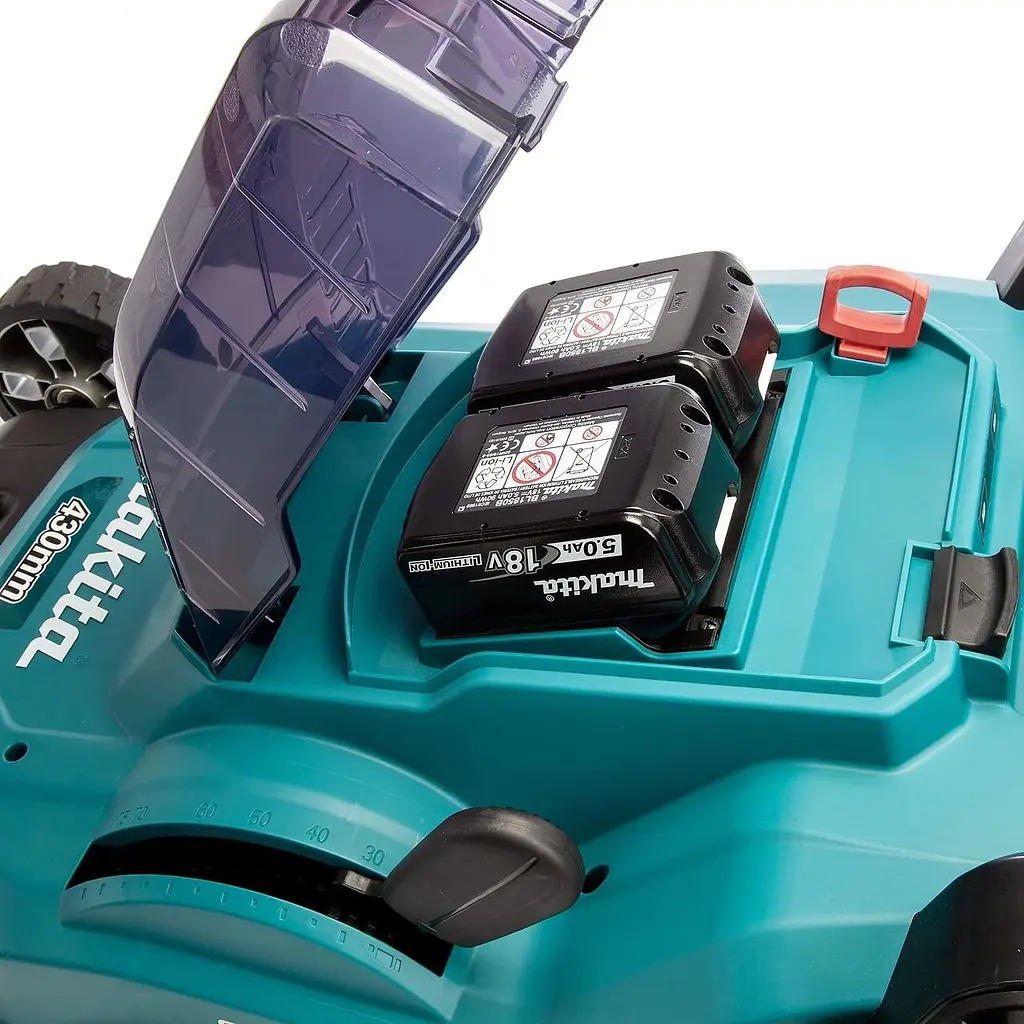Газонокосарка акумуляторна Makita DLM432CT2 (43 см, 20-75 мм, 50 л, LXT) - фото 4