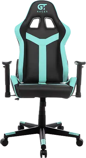 Геймерское кресло GT Racer черное с ментоловым (X-2527 Black/Mint) - фото 2