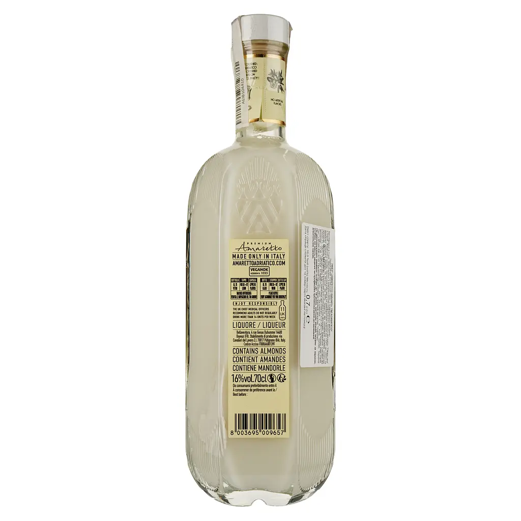Лікер Adriatico Amaretto Bianco, 16%, 0.7 л - фото 2