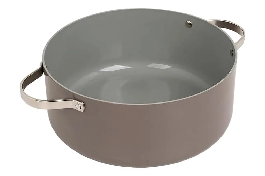Каструля зі скляною антипригарною кришкою Maestro MR-4009-24 діаметр 24 см на 4.1л Ceramic алюміній - фото 2