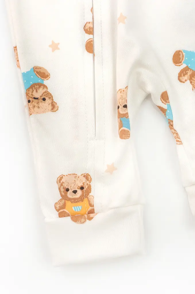 Комбинезон для младенцев на молнии Teddy Bears из хлопкового интерлока - фото 6