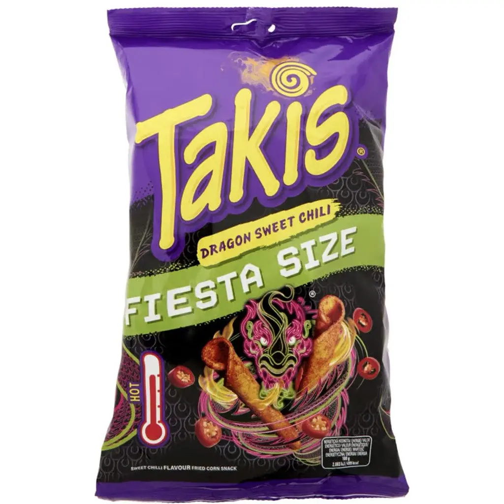 Чіпси Takis Dragon Sweet Chili Fiesta Size 200 г