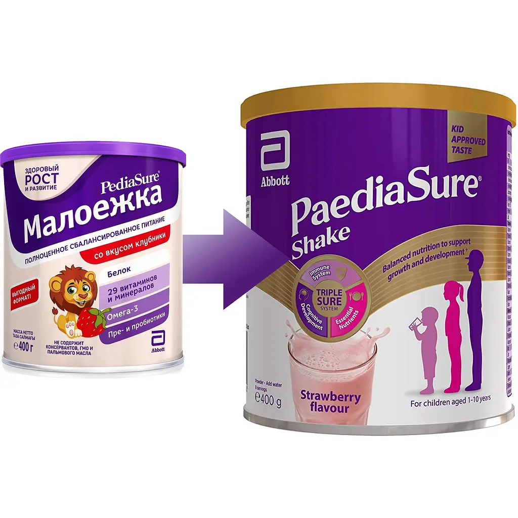 Суха молочна суміш Paediasure Shake Полуниця 400 г (8886451056030) - фото 3
