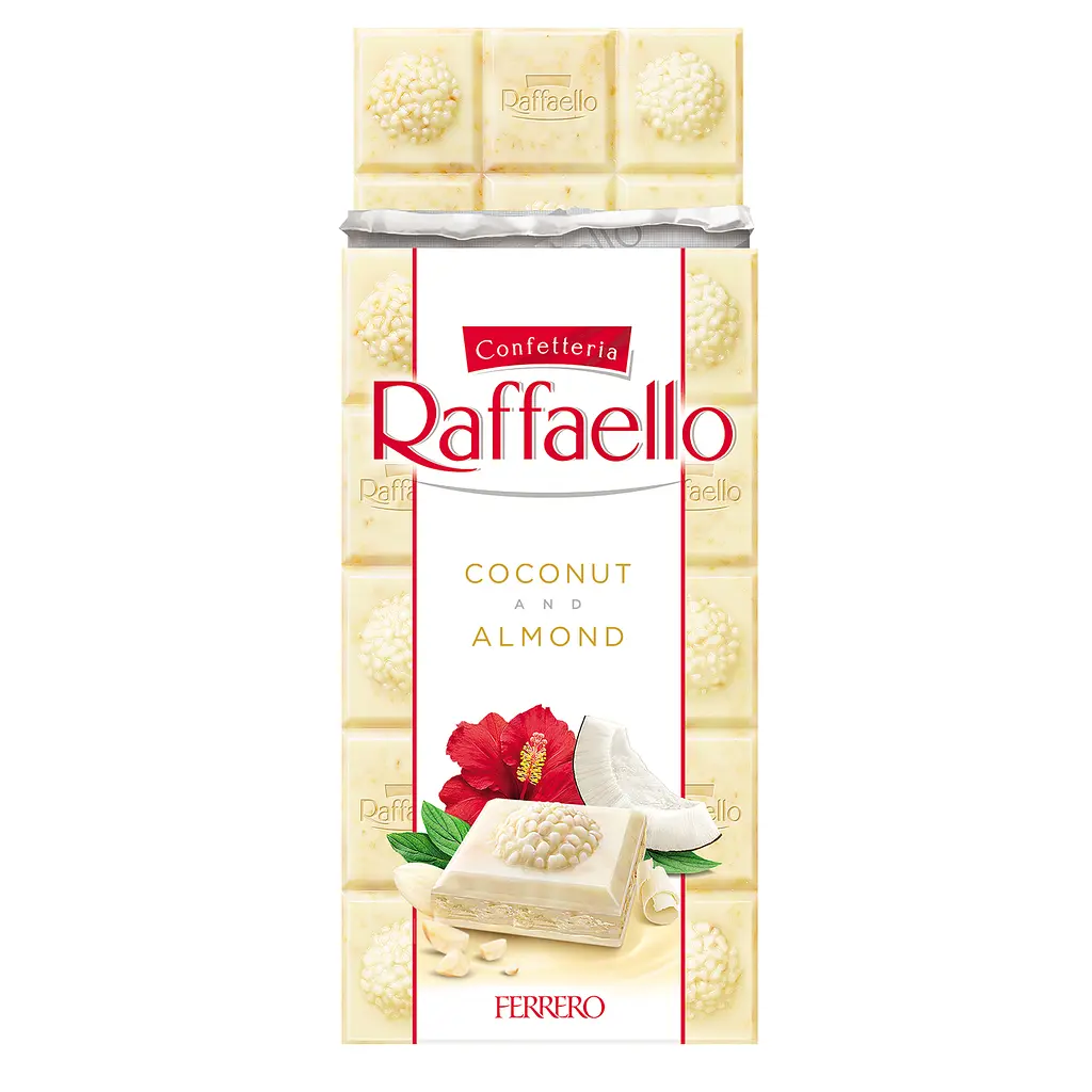Шоколад Raffaello білий з мигдалем 90 г (895507) - фото 3