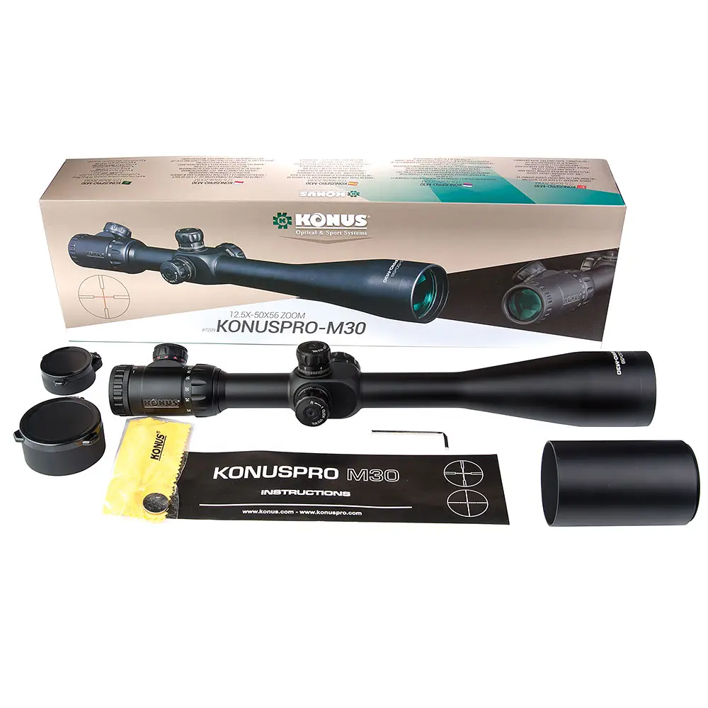 Оптичний приціл KONUS KONUSPRO M-30 12.5-50x56 Modified MIL-DOT IR - фото 4