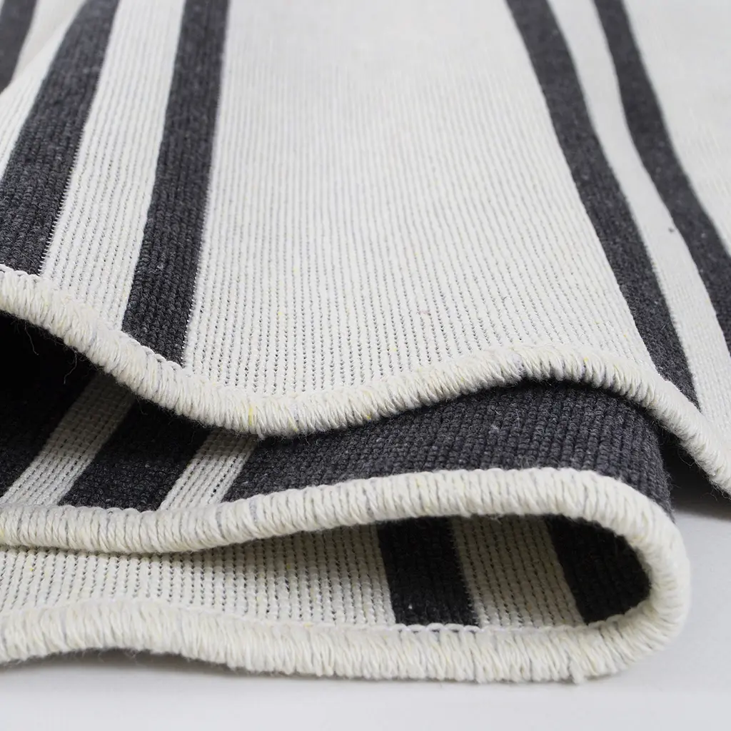 Ковер Lotus Home - Infinity Stripe антрацит двусторонний 80x150 - фото 5