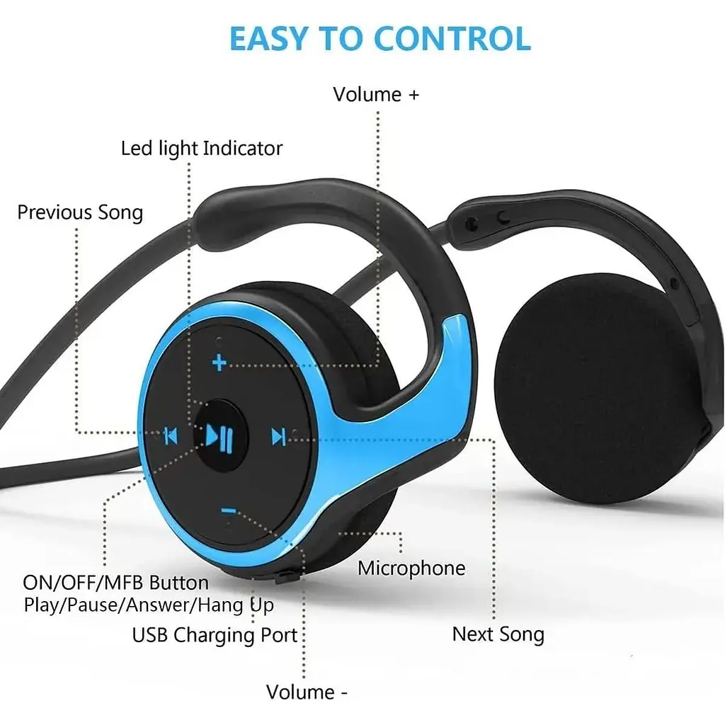Бездротові навушники Bluetooth 5.0 з мікрофоном та шумопоглинанням - фото 6