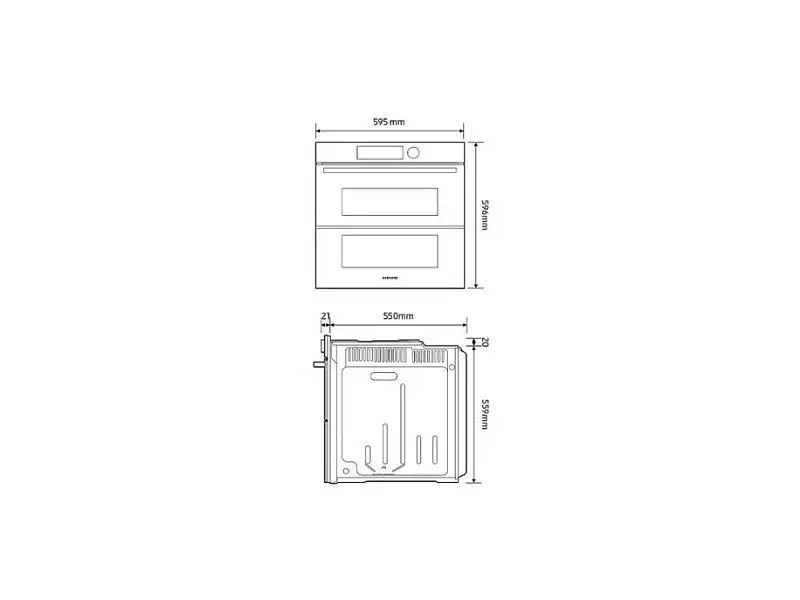 Духовка електрична DUAL COOK Samsung NV7B5765RAK - фото 2
