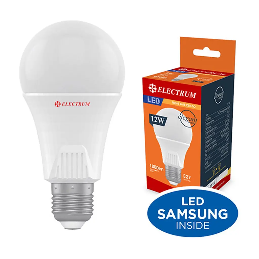 Лампочка Electrum A60 12W PA LS-33 Elegant E27 3000K (A-LS-1920)