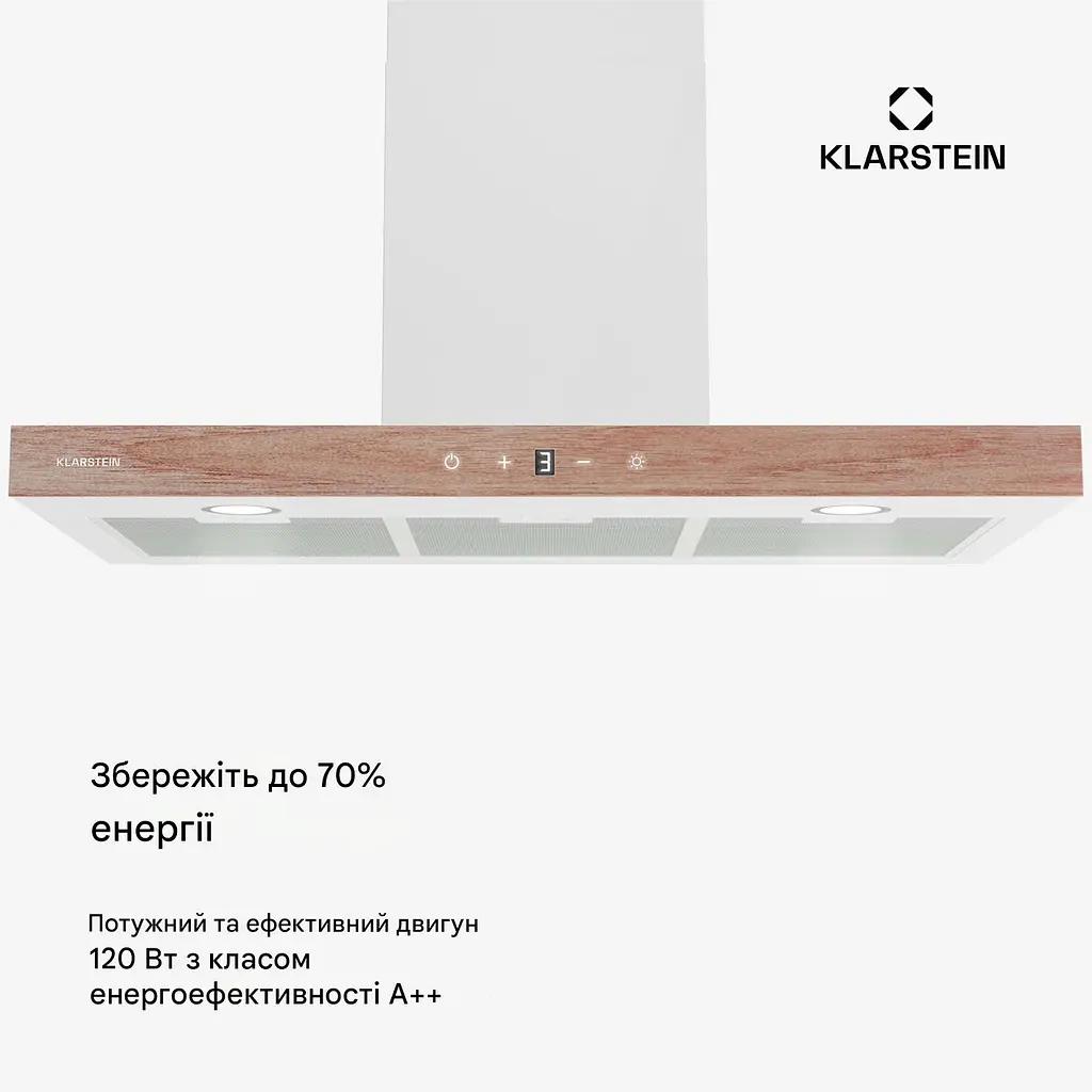 Вытяжка Klarstein ZenFusion T 210 Вт (10046763) - фото 3