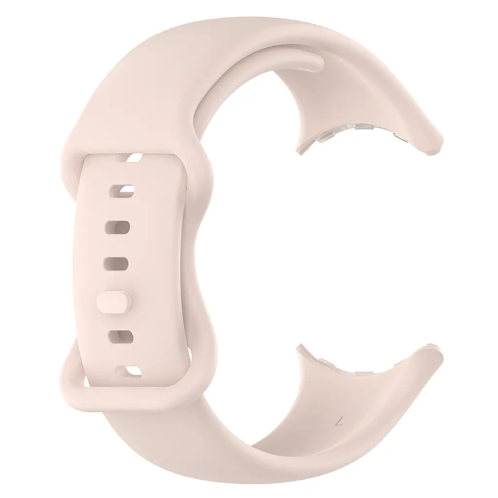 Силіконовий ремінець на смарт годинник Google Pixel Watch 3 45mm/4 45mm, Silicone, pink sand, зі зручною застібкою, на фітнес браслет, ArmorStandart (ARM84023) - фото 3