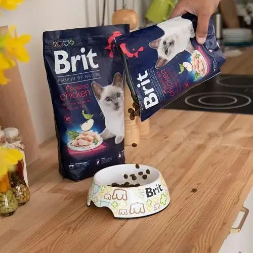 Сухий корм Brit Premium Cat by Nature Sterilised для стерилізованих котів з куркою 8 кг - фото 7