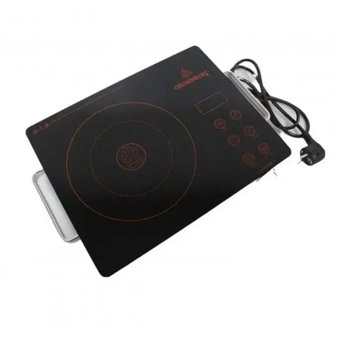 Плита одноконфоркова Crownberg Original Cb 1324 індукційна настільна з таймером 2000 Вт Чорний  - фото 2