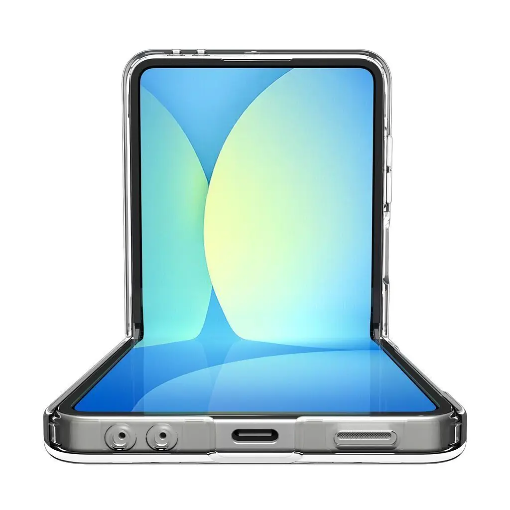 Чехол Spigen Ultra Hybrid Pro MagSafe для Samsung Galaxy Flip 7 Clear White (ACS09559) + защитное стекло - фото 14