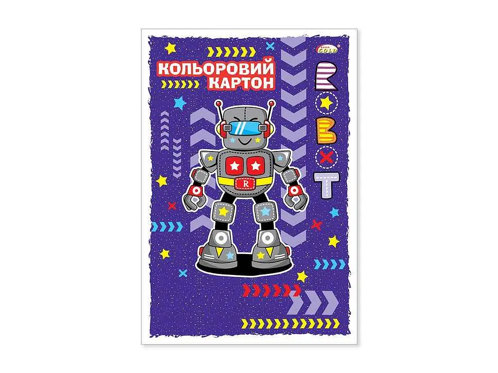 Картон кольоровий GOLD BRISK А4 УВ-20 - фото 2