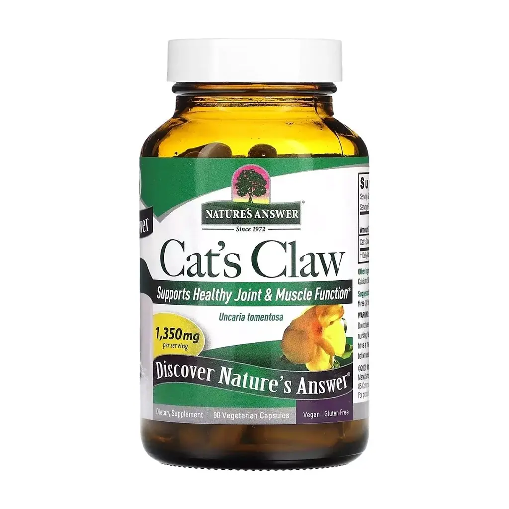 Трави Nature's Answer Котячий кіготь, 1350 мг, Cat's Claw, 90 вегетаріанських капсул (NTA-16146) - фото 3