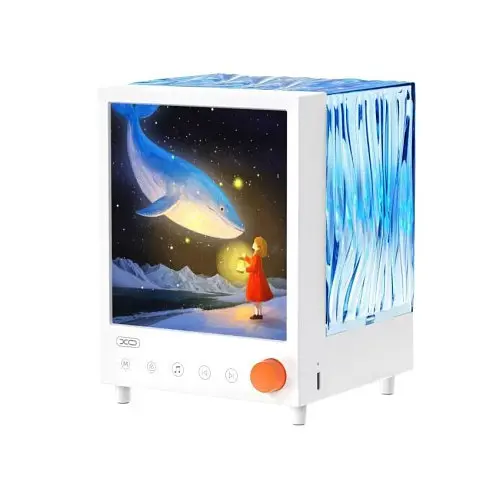 Акустична система-прожектор XO OZ14 Aurora Projection Ambient Light + Speaker 1200mAh Біла