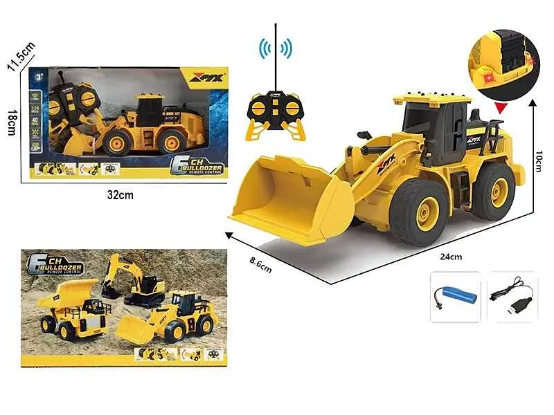 Екскаватор на р/в Z 6810 A, акумулятор 3.7 V, пульт 40 GHz, підсвічування, в коробці (6974349080167) - фото 5