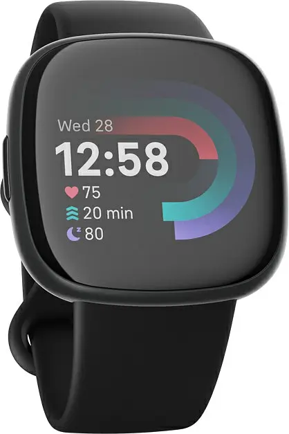Смарт-часы Fitbit Versa 4 Black/Graphite (FB523BKBK) - фото 2