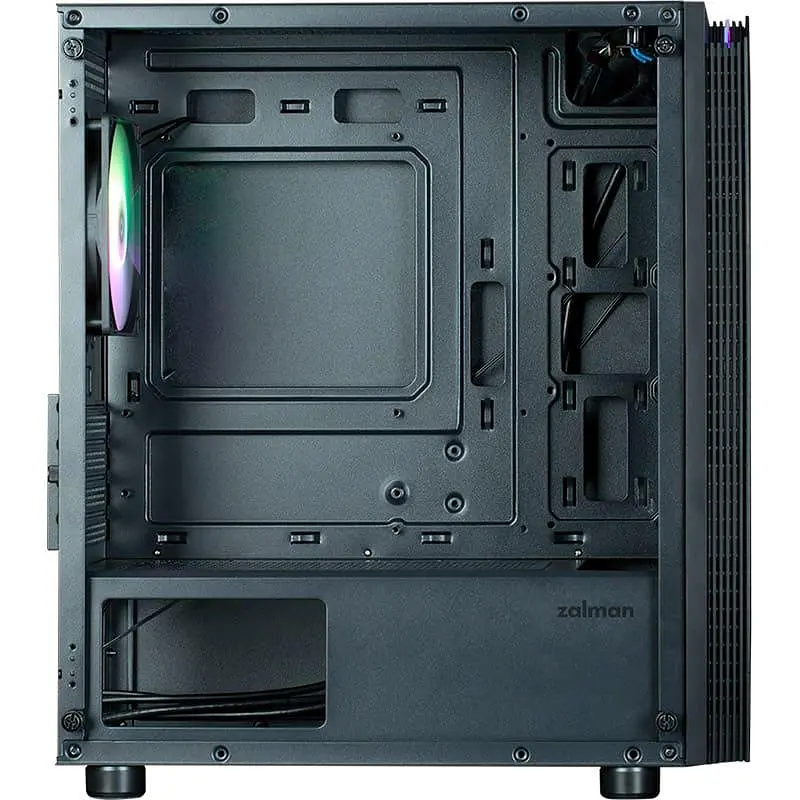 Корпус Zalman T4 Plus без БЖ, 2xUSB3.0, 1xUSB2.0, 1x120мм ARGB, VGA 3200мм, mATX, чорний (T4PLUS) - фото 4
