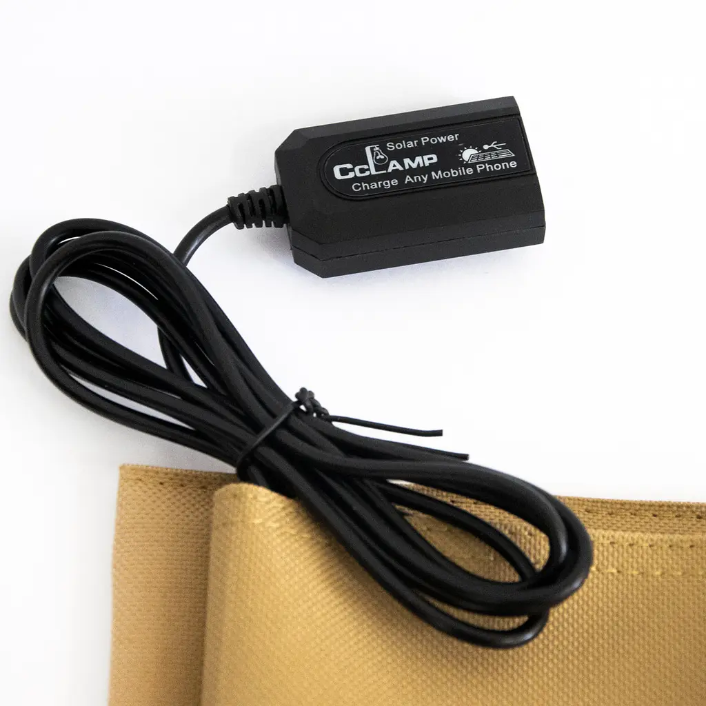 Портативна сонячна панель з USB-виходом, 7.2W 6 V 1.2A CL-670, Бежева, сонячна панель для кемпінгу - фото 5
