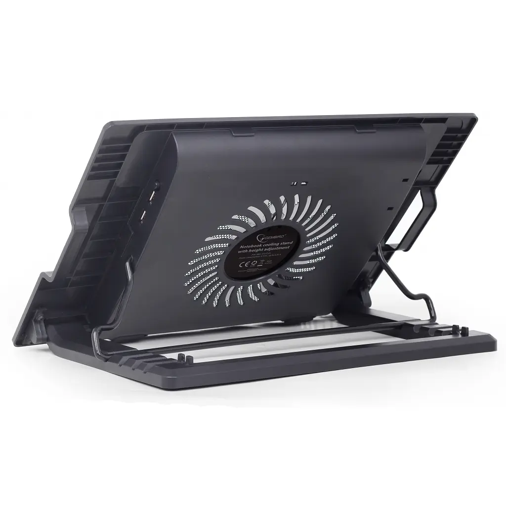 Підставка до ноутбука Gembird до 17", 1x150 mm fan, black (NBS-1F17T-01) - фото 3