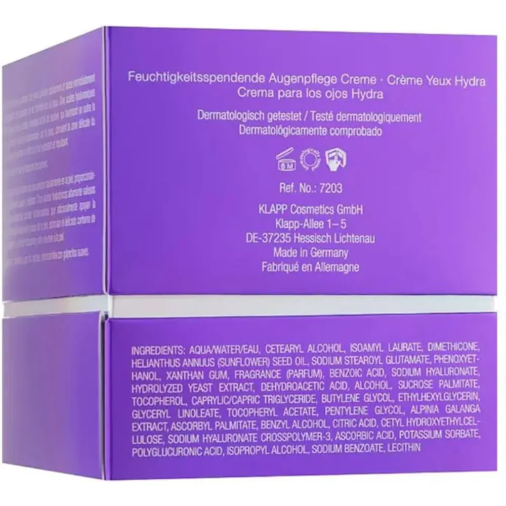 Крем для век Klapp Repagen Hyaluron Selection 7 Hydra Eye Care Cream 20 мл - фото 3