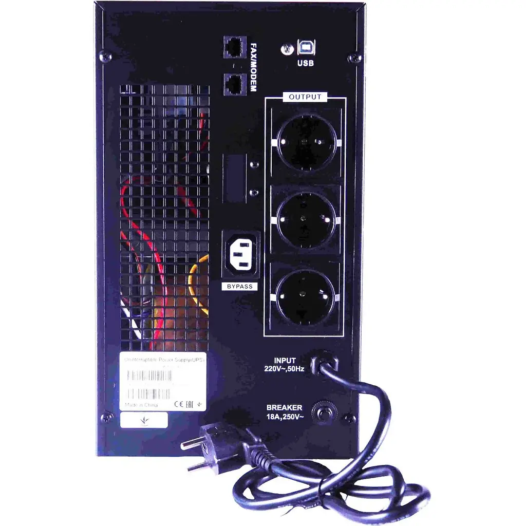 Джерело безперебійного живлення (ДБЖ) SVC SL-3KS-LCD 3000VA [121074] - фото 4