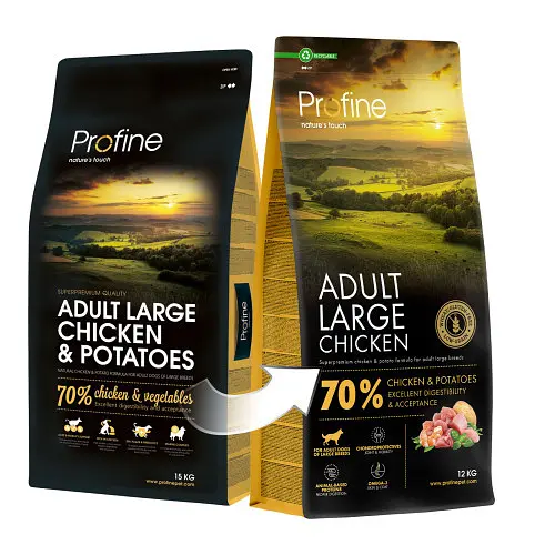 Корм сухий Profine Large Chicken and Potatoes для дорослих собак великих порід, з куркою та картоплею, 12 кг - фото 4