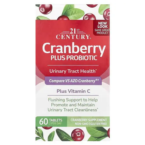 Журавлина Cranberry Plus Probiotic 60 таблеток 21st Century vit0005989