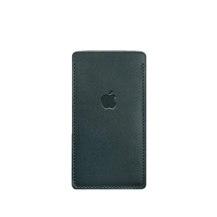 Кожаный чехол для iPhone 13 Зеленый Краст - фото 5