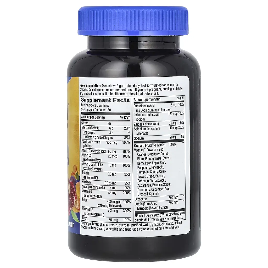 Вітаміни для Чоловіків від 50 років Alive!® Men's 50+ Multi Gummy - 60 жувальних цукерок - фото 2