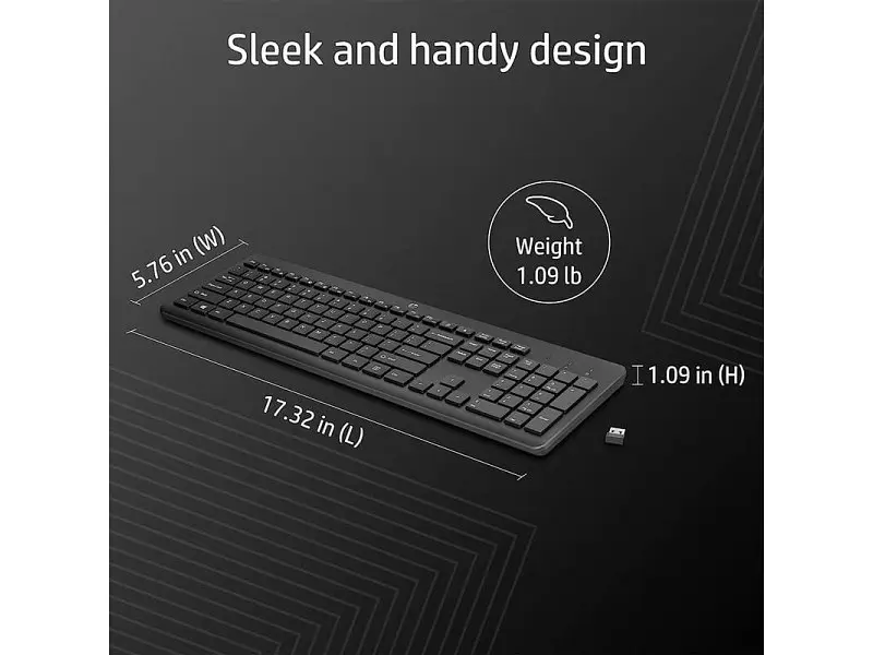 Клавіатура HP 230 WL Black (3L1E7AA) - фото 7
