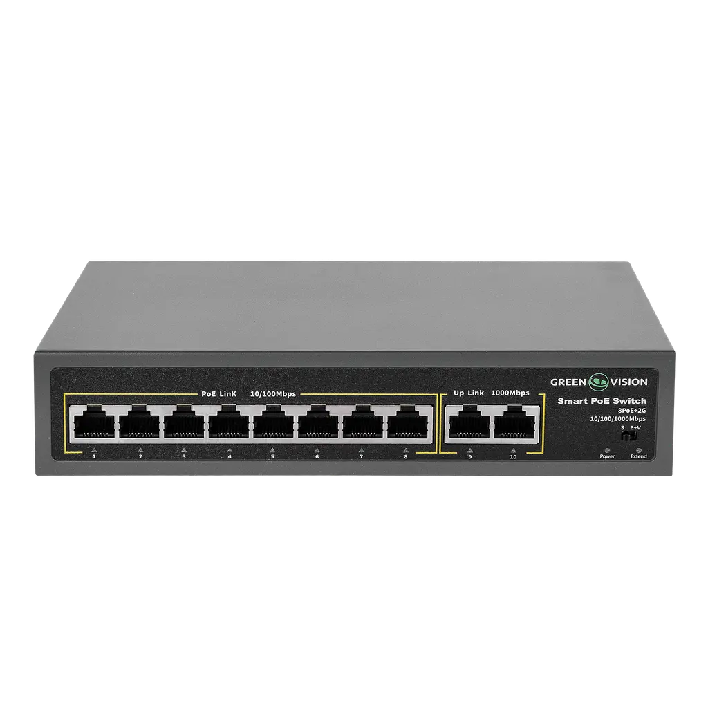 Комутатор мережевий POE GV-007-D-08+2P - фото 2