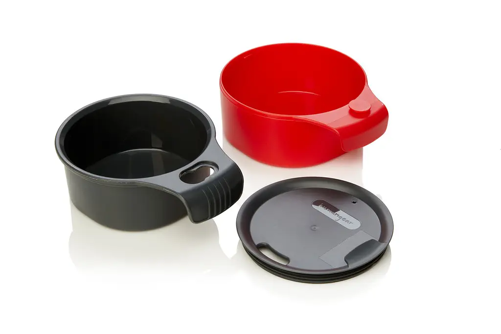 Набор посуды Humangear GoKit Deluxe 7-tool Mess Kit Charcoal/Red (1054-022.0126) - фото 3