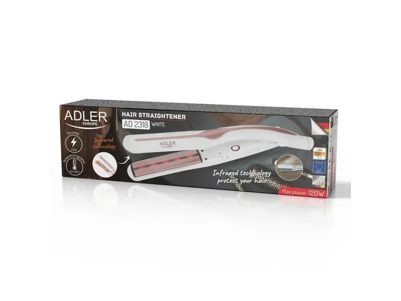 Випрямляч для волосся Adler AD 2318 white - фото 8