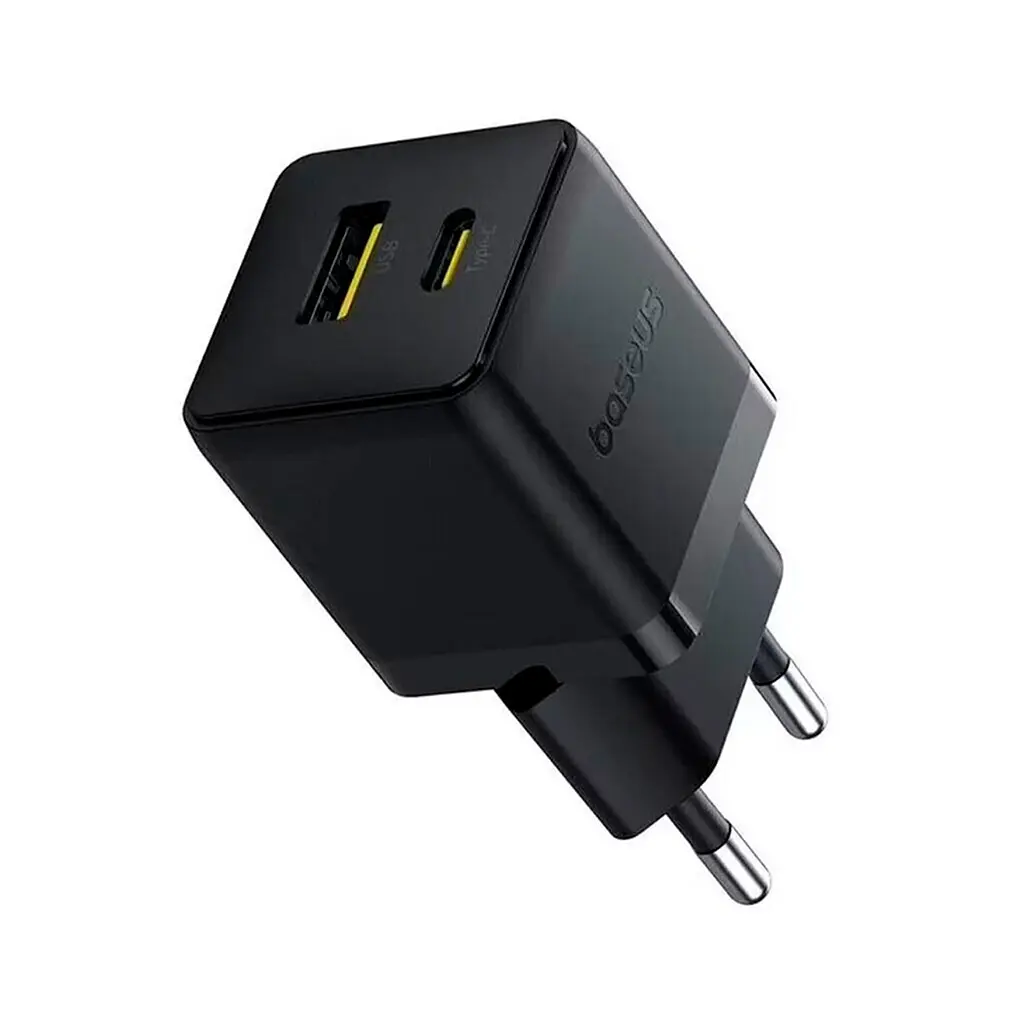 Зарядний пристрій Baseus Palm Cluster 30 Вт, USB-C + USB-A, швидке заряджання, чорний (P1011160A113-00)