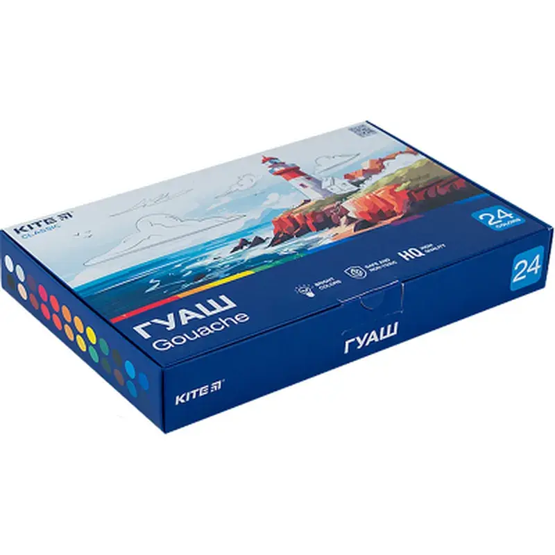 Гуашеві фарби Kite Classic 24 кольори х 20 мл (K-097) - фото 2