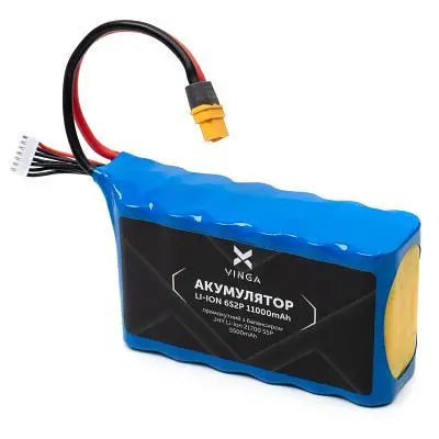 Акумуляторний блок Vinga Li-ion 6S2P 11000 mAh з балансувальним дротом (JHY Li-Ion 21700 5500 mAh) (V6S2P-11000 mAh) - фото 2