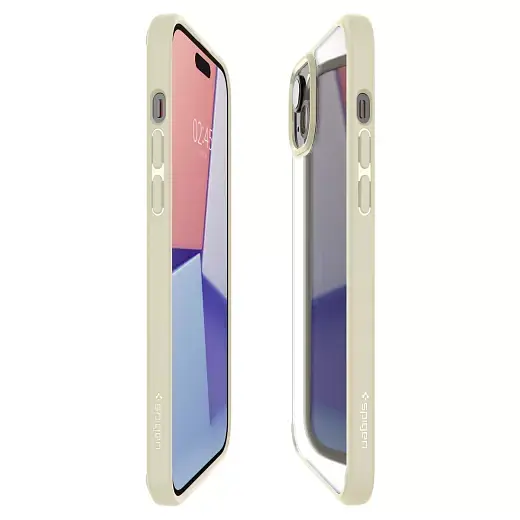 Прозрачный чехол Spigen Ultra Hybrid Mute Beige для iPhone 15 (ACS06800) - фото 6