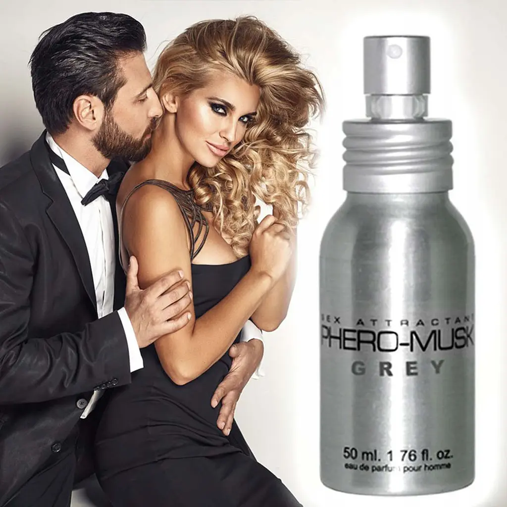 Духи с феромонами мужские Aurora Phero-Musk Grey, 50 ml - фото 4