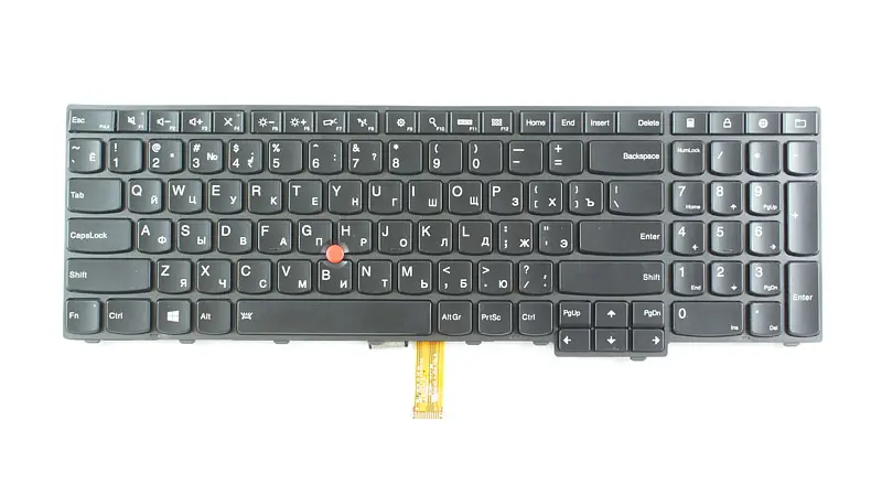 Клавіатура для ноутбука Lenovo (ThinkPad Edge: E531, E540) rus, black, підсвічування клавіш - фото 2